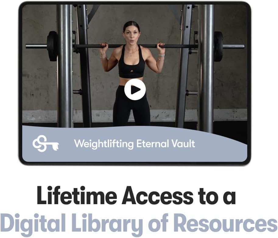The Weightlifting Transformation Gym Buddy Journal by Habit Nest. 12-Week Trainer & Progress Tracker. Requires Full Gym Equipment. 65 Video Guided Workouts with Sets, Reps & Tracking Space.