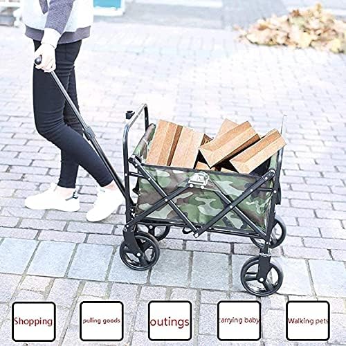 Portable Camping Cart,Camping cart Trolley Foldable,Picnic Trolley Folding Garden Trolley Cart Heavy Duty Multi-Function Shopping Cart for Outdoor Beach Pull Truck