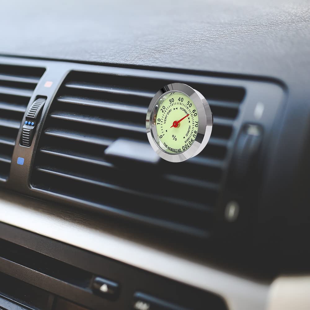 Automobile Air Vent Clip Mini Car Styling Luminous Thermometer Hygrometer Ornaments Interior Accessories Decoration