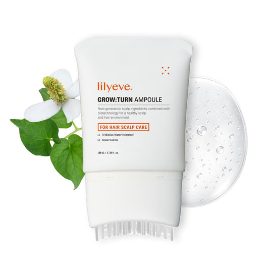 lilyeve GROWTURN Hair Growth Serum with Built-in Brush, Heartleaf-Derived Exosomes to Revitalize, Scalp Massager, Korean Hair Care, 3.38 fl. oz. (Pack of 1)