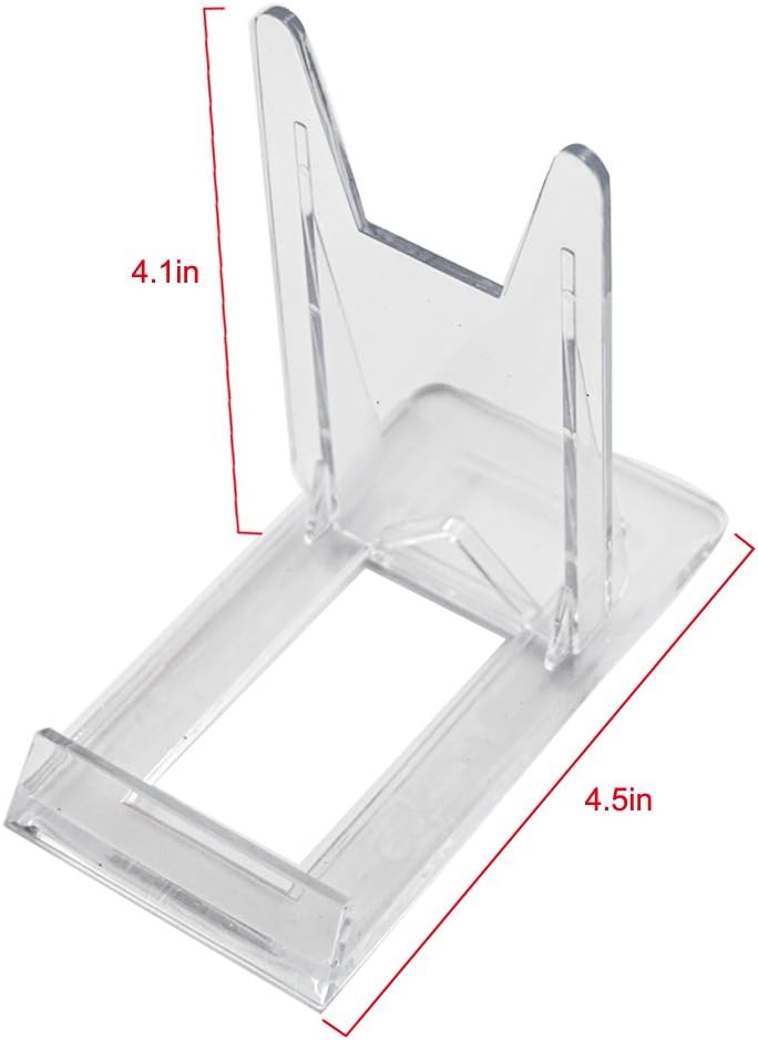 Artliving Two Part Adjustable Clear Acrylic Plastic Display Stand Easel (set of 6)