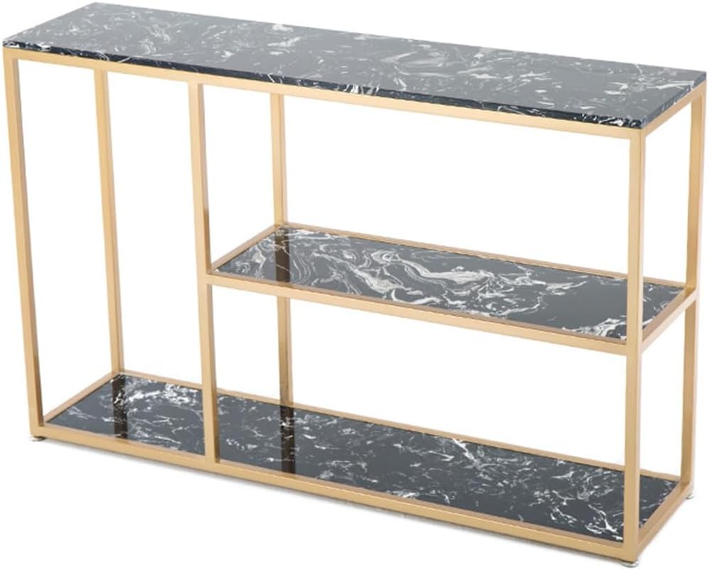 Sofa Tables Modern Wooden Console Table，(en:Entryway Table Console Table with 3 Tier Shelf, Narrow Sofa Table Small Bookshelf Hallway Table, 31.5"x11.8"x31.5" (Color : Black 1)")