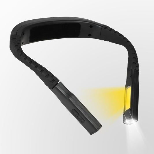 Neck Reading Light Black LED Brightness Rechargeable 10-80Hrs Bendable Book Lamp for Reading in Bed Knitting Camping Repairing Reading Lovers Gifts