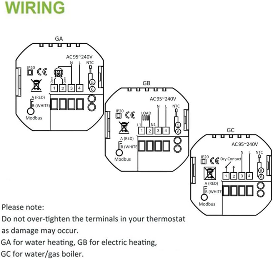 Smart Home Thermostat Electric/Water Floor Heating Temperature Controller Work(GA)