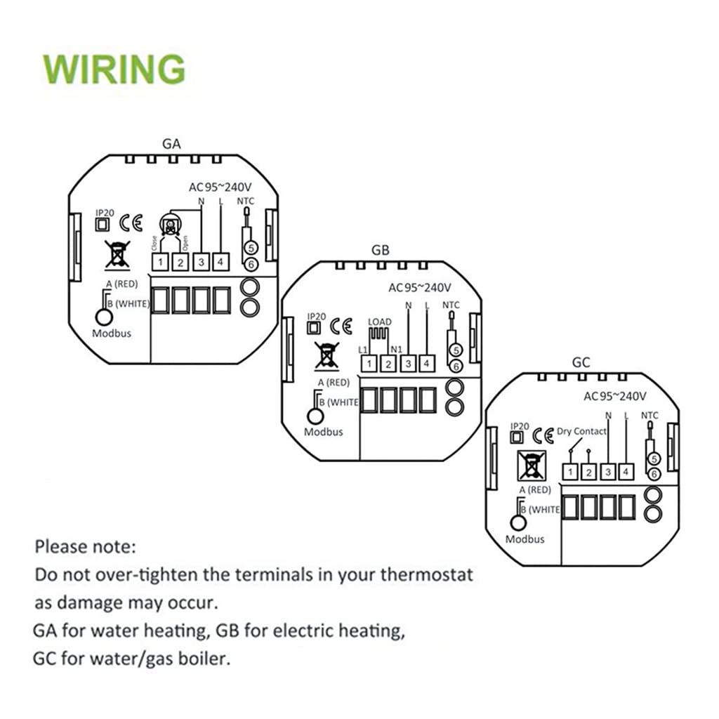 Smart Home Thermostat Electric/Water Floor Heating Temperature Controller Work