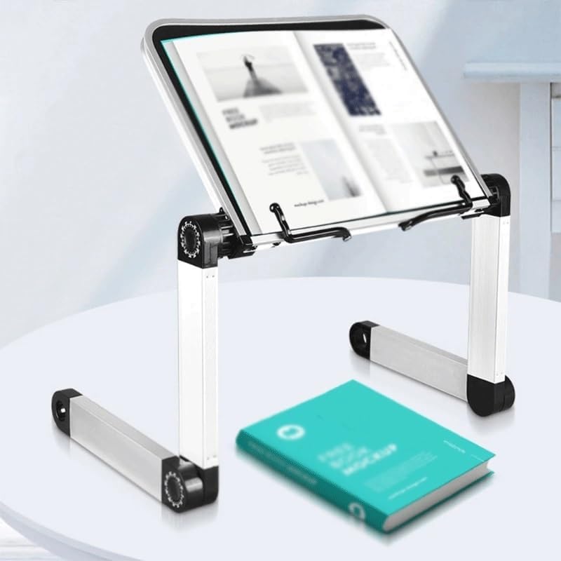 Foldable Reading Bookshelf with Staplesadjustable Desktop Textbook Shelf