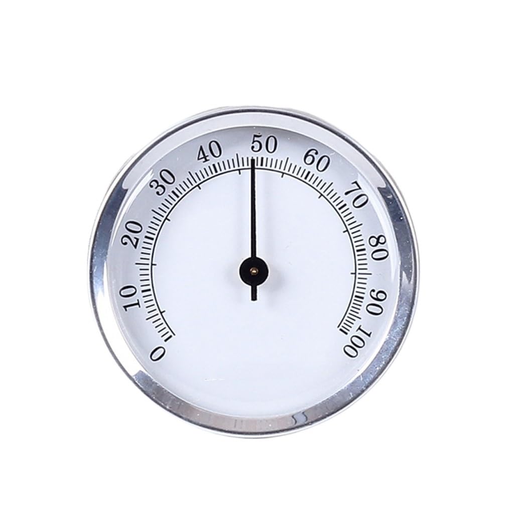 Hygrometer Round Analog for Cigar Humidor, Accurate Reliable for CASE Small Hygrom