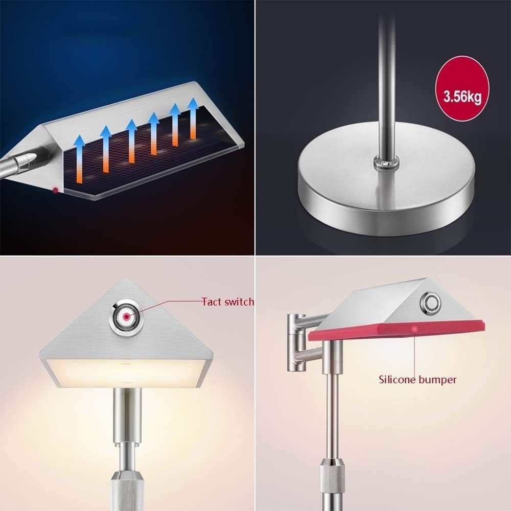 Table Lamp Led Desk Lamp, Eye-Caring Table Lamps, Dimmable Clip Office Lamp with Touch Control, 12W，700Lm, 2700K Reading Desk Lamp for Living Room/Bedrooms/Kids/Nightstand 2,Gold