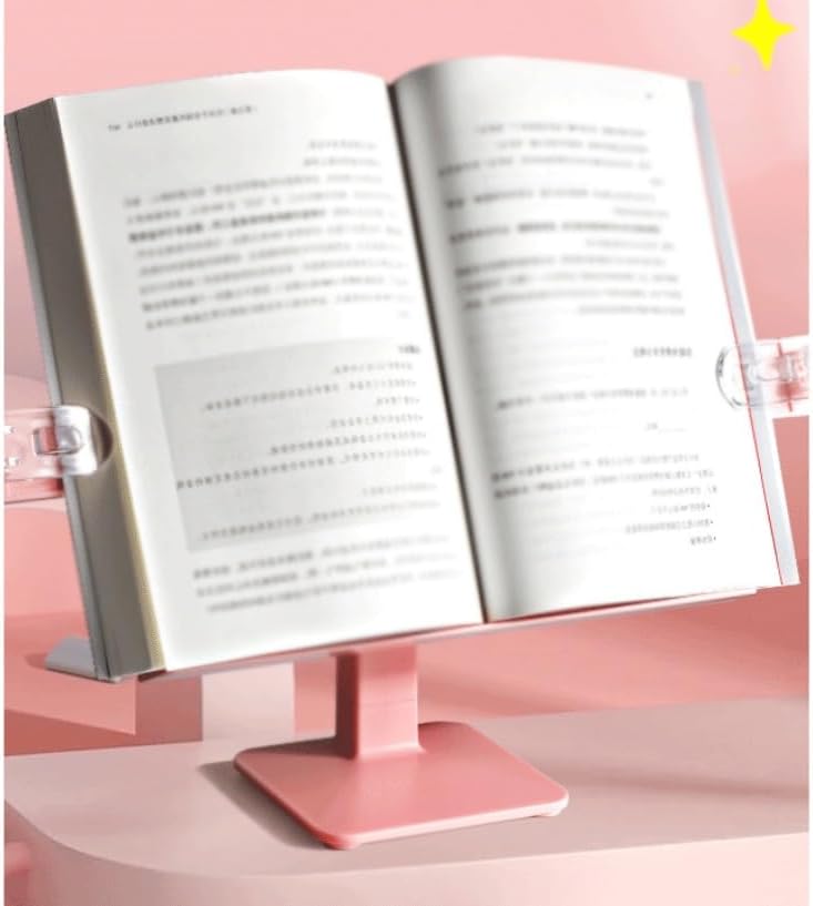 Adjustable Lifting Reading Rack, Primary School Student Book Clip Holder, Shelf