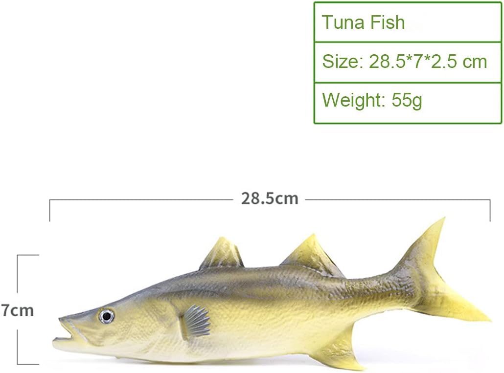 3 Pcs Simulated Fake Fish Model, Lifelike Artificial Sea Food Set for Home Decoration, Aquarium Display Ornaments, Stage Drama & Photography Prop