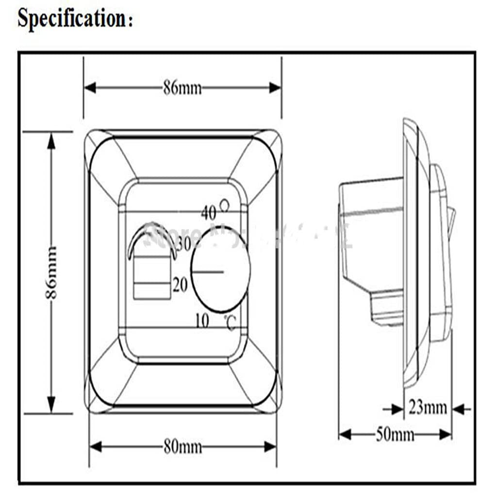 Electric Floor Heating Room Thermostat Manual Warm Cable Use Temperature Controller Instrument