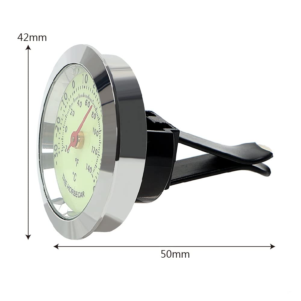 Automobile Air Vent Clip Mini Car Styling Luminous Thermometer Hygrometer Ornaments Interior Accessories Decoration