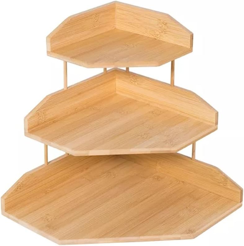 Multi-Layers Desk Organizer Eco Natural Sundries Storage Box Kitchen Holder Corner Rack
