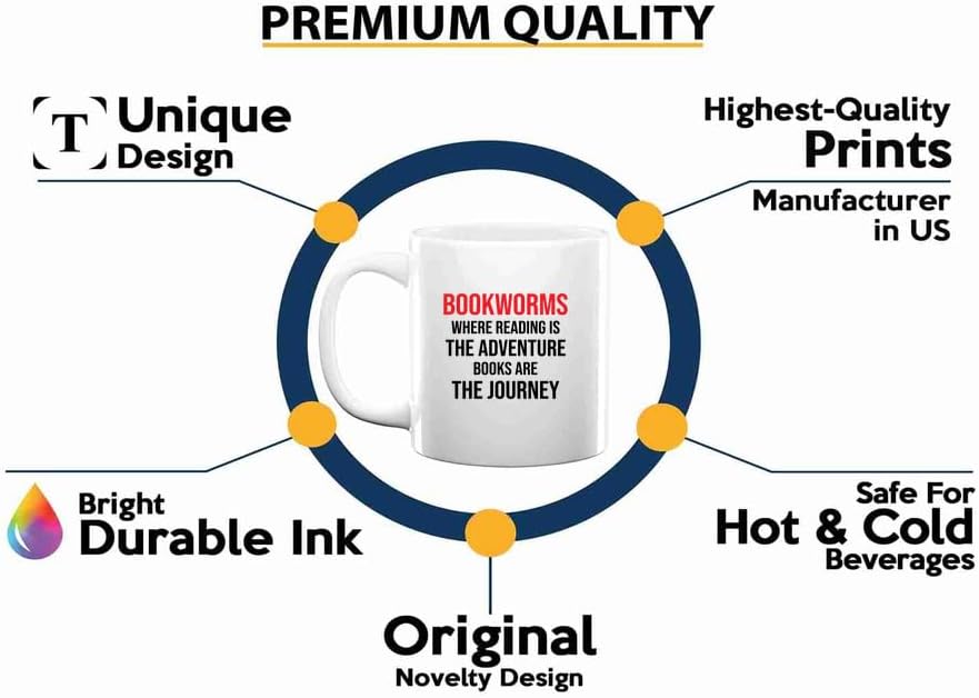Book Lover Coffee Mug 11oz White -bookworms - Book Lovers Gifts Book Reader Gifts Book Club Gifts Book Reading Cup Reading Gifts