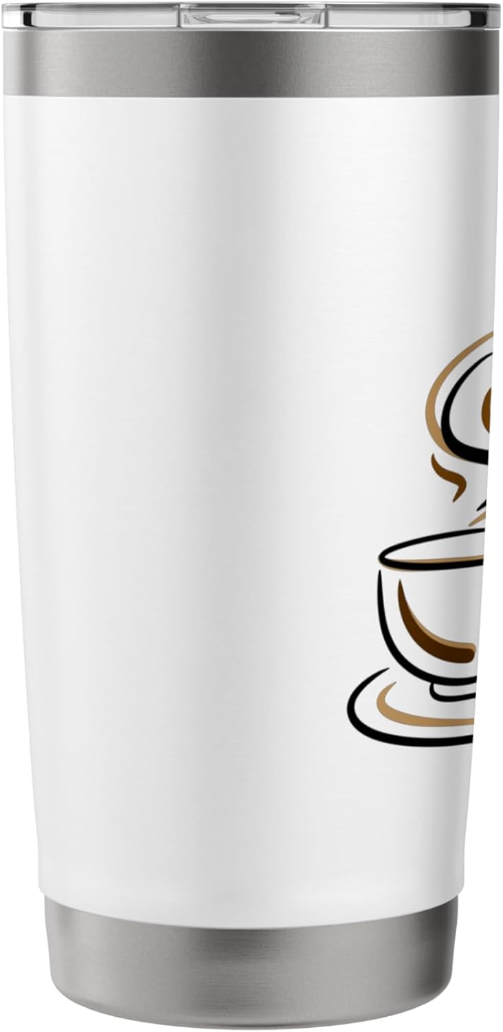 Coffee and Books Lover Gift Bookworm Reading Library Fan Stainless Steel Insulated Tumbler
