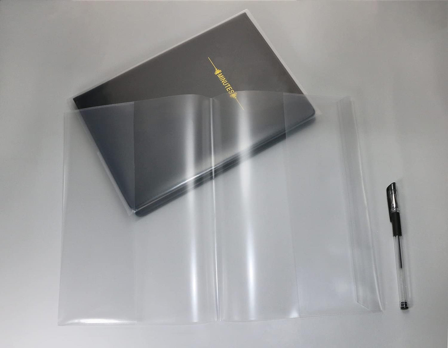 ONLYKXY 10pcs Clear Exercise Book Covers for Home Office Books Waterproof Plastic Sleeves (16K)