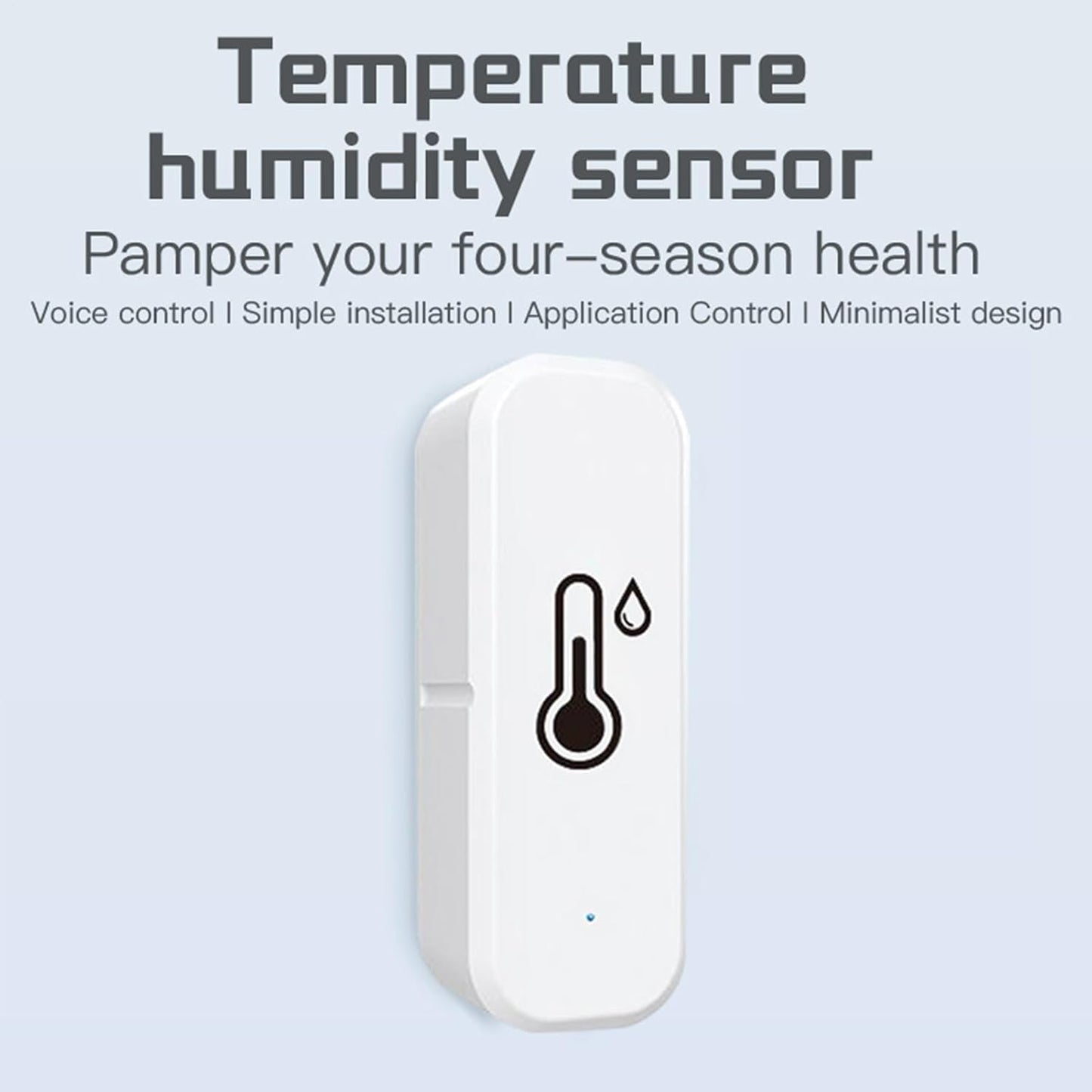 WiFi Temperature Sensor – Wireless Hygrometer Monitor for Smart Home | High Precision Device with Remote Access, Data Export, and App Alerts for Indoor Climate, Room Monitoring, and Environmental Trac