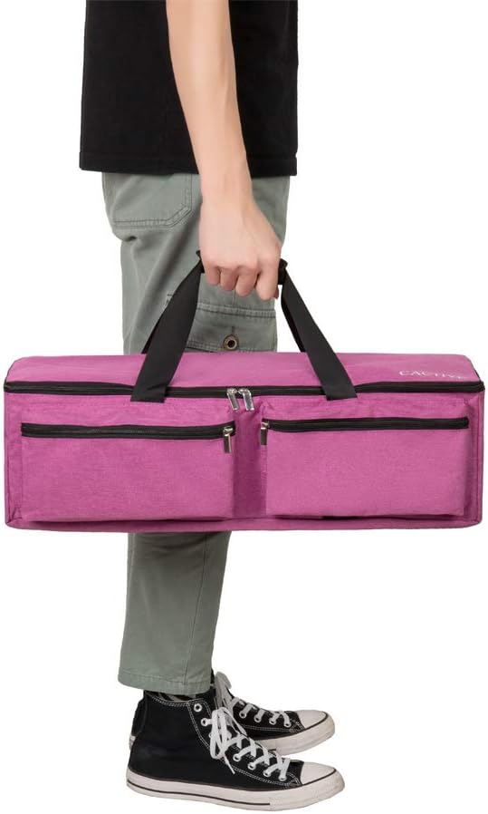 Carrying Bag Compatible with Cricut Explore Air and Maker, Waterproof Tote Bag Compatible with Cricut Explore Air and Supplies (pink, 1+1)