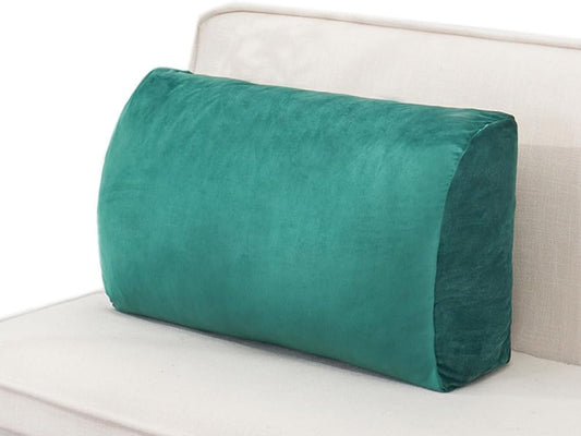Sofa Lumbar Support Pillow Soft Couch Waist Cushion Bed Reading Backrest Pillow Office Chair Ergonomic Lumbar Pillow (Blackish Green, 65×45×17cm/25.59"×17.7"×6.69")