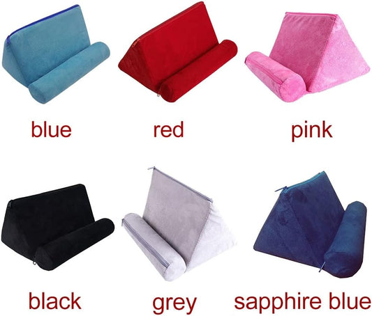 Portable Rest Mobilephone Bed Cushion Support Office Home Tablet Holder Foldable Sponge Car Pillow Stand Book Reading(E)
