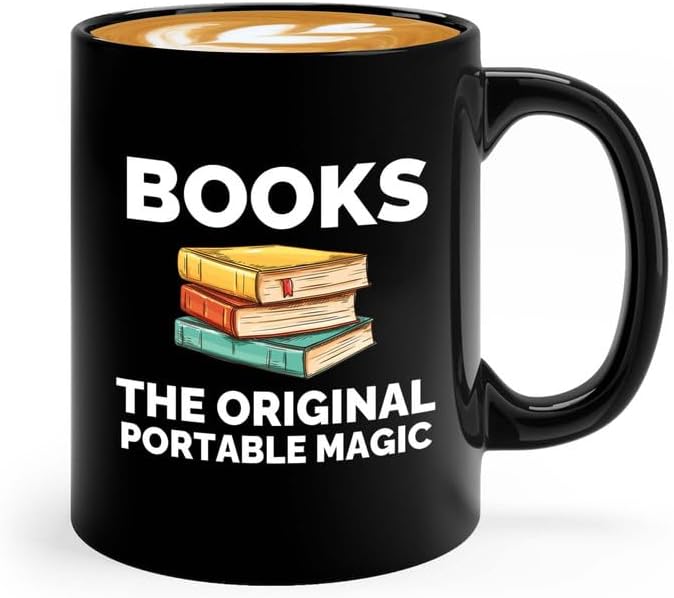 Book Lover Coffee Mug 11oz Black - The original - Gift For Poets Bookish People Bibliophile Librarian Book Club Reader