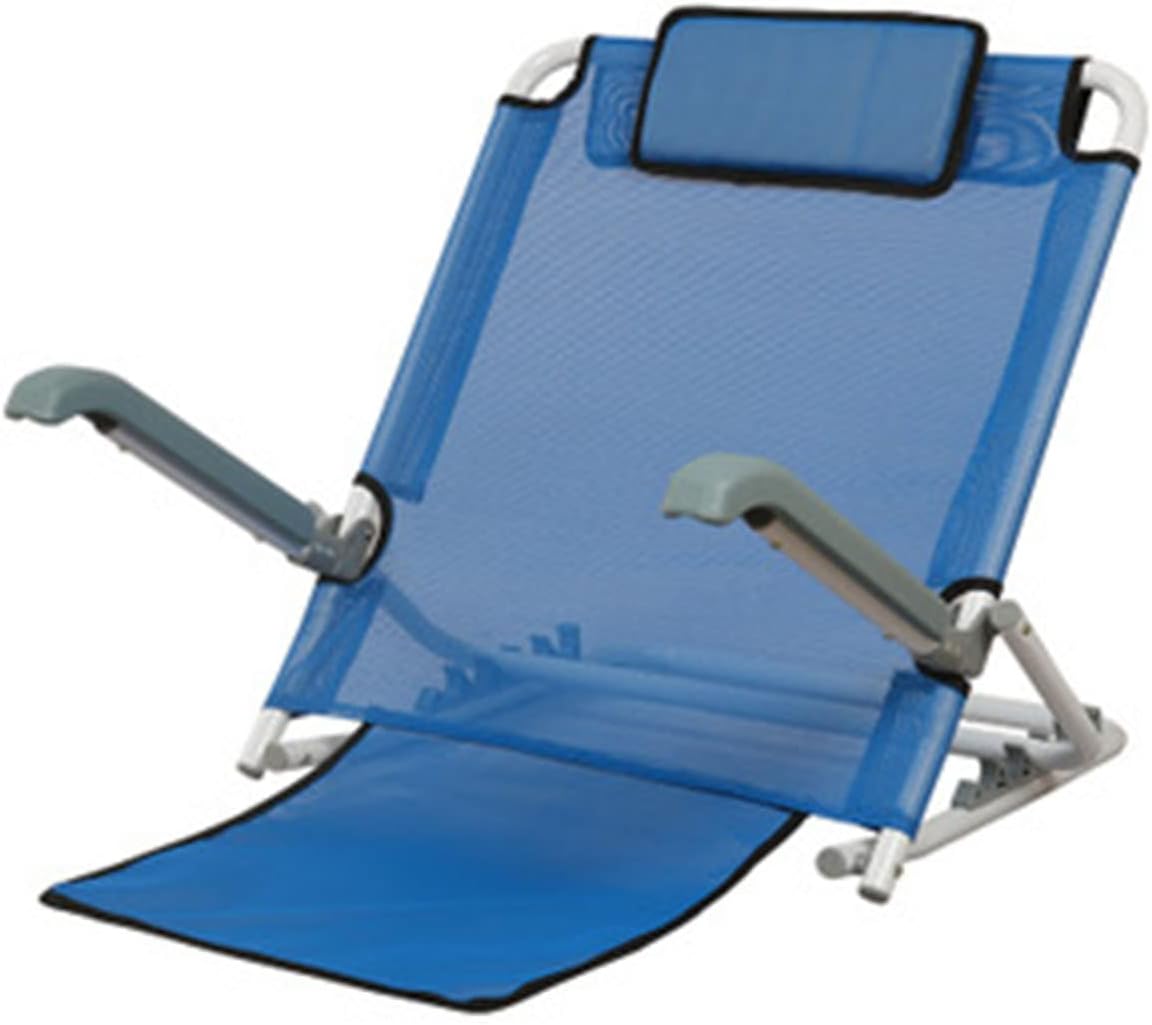 Bed Back Wedge Support,Adjustable Bed Back,Adjustable Bed Backrest with Armrests and Mesh Back Support Healthcare Angle Back Rest with Adjustable Features Blue Color