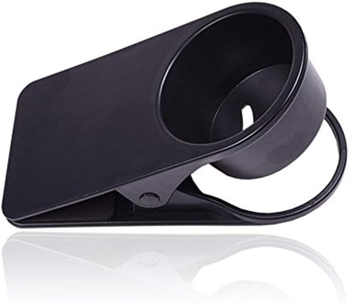 Cup Holders Home Office Table Desk Side Clip Water Drink Beverage Soda Coffee Mug Holder Cup Clip Design (Black)