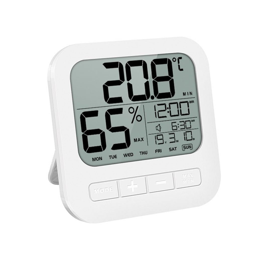 Household Electronic Thermometer Indoor Room Temperature and Humidity Meter Bracket Wall Mounted