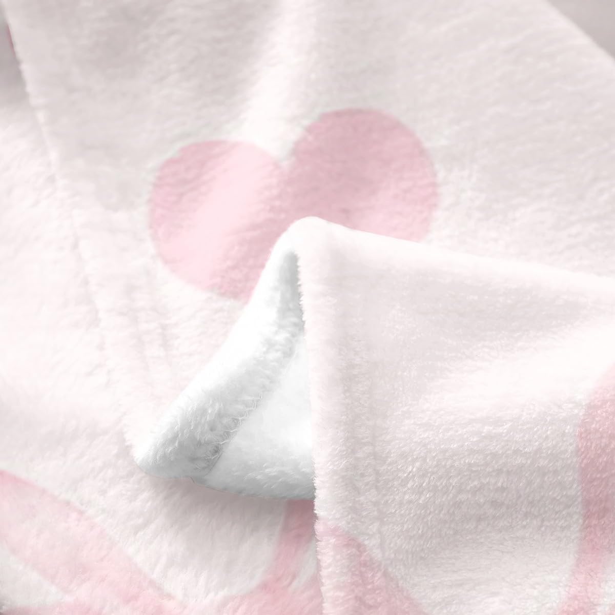 Erosebridal Initial Alphabet A-Z Fleece Throw Blanket 40x50 Inch for Girls Pink N Letter Flannel Blanket Girly Bowknot Room Decor Love Hearts Aesthetic Fairy Bedroom Decor