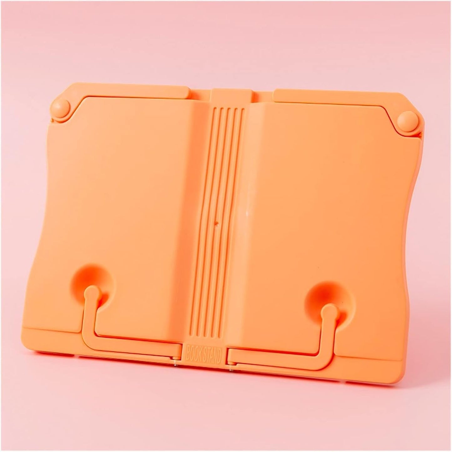 Book Stands and Holders for Reading Home Office Kitchen Bookstand Portable Sturdy Bookstands for Recipes Textbooks and Tablet Music Books for Kitchen and Office (Color : Orange) (Orange)
