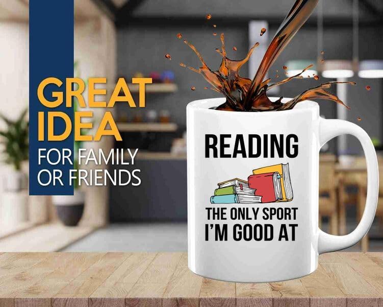 Book Lovers Coffee Mug 11oz White -reading sport - Book Reader Gifts Women Book Lovers Drinking Cup Bookish Bookworm Book Club