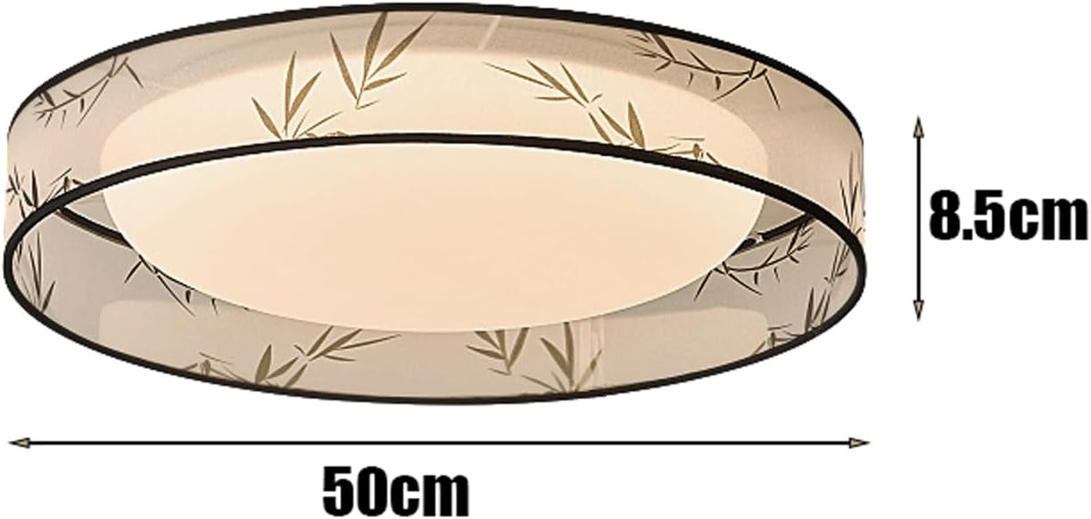 Ceiling Light Modern Metal Base Fabric Acrylic Shade Flush Mount Ceiling Lamp LED Retro Flush Mount Light for Bedroom Living Room Decor Interior Home Decor Fixture Close to Ceiling Lighting
