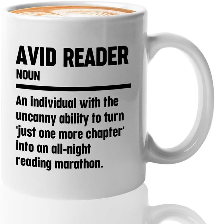 Book Lover Coffee Mug 11oz White - Reading Marathon - Book Lover Gifts For Women Book Club Book Lovers Gifts Bookworm Book Reader Gifts