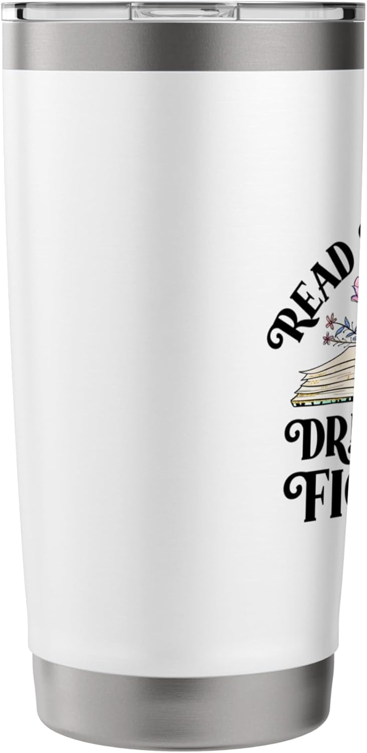 Read Banned Books Drink Coffee Fight Evil Funny Coffee Lover Stainless Steel Insulated Tumbler