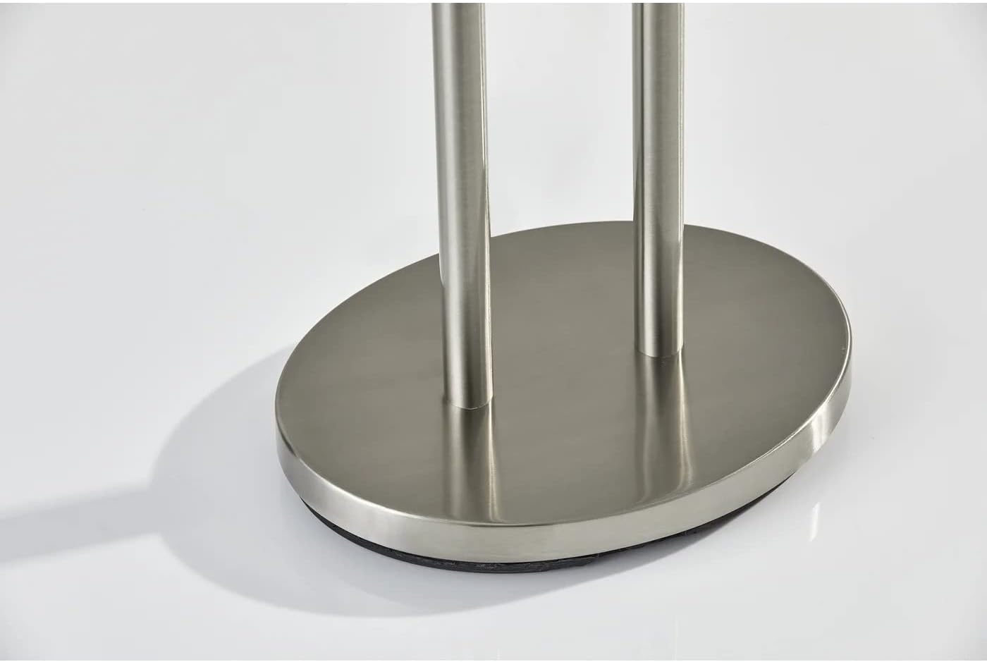 Adesso 4015-22 Duet 27" Table Lamp, Satin Steel, Smart Outlet Compatible