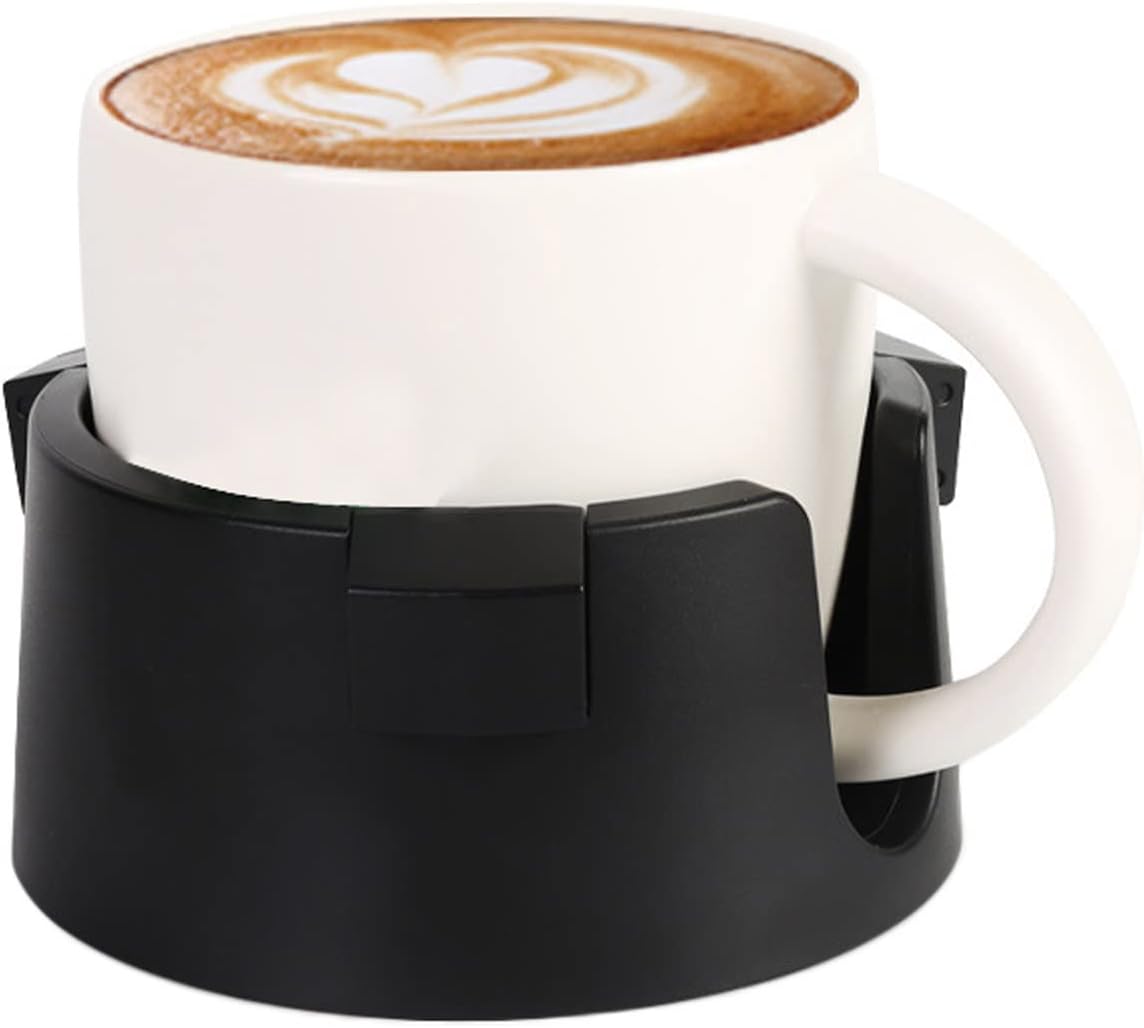 Adjustable Drink Holder Desk Cup Holder with Anti-Slip Base Perfect for Table Use Multi-functional Cup Holders for Drinks Ideal for Home Office Study Durable and Stable Design Desk Accessories (Black)