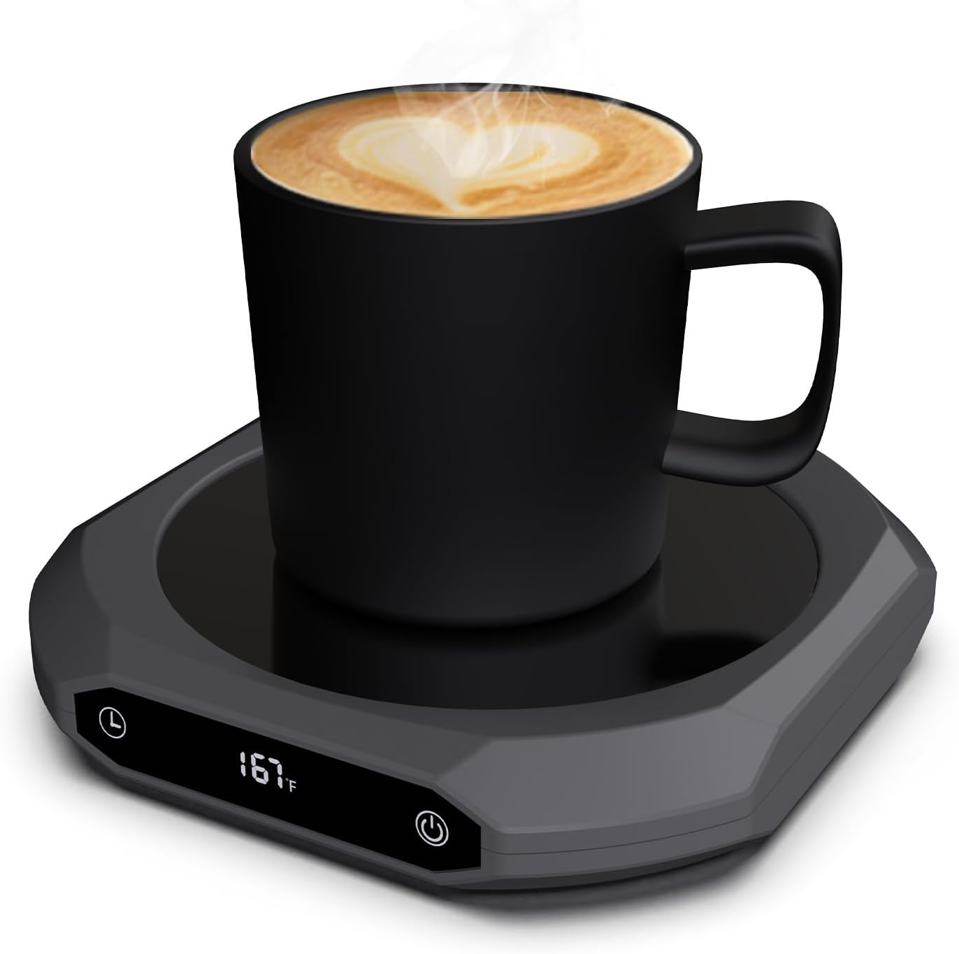 Mug Warmer for Desk - 36W Smart Coffee Cup Warmer with Timer, Auto Shut Off, 3 Heat Settings, Keep Your Coffee Warm for Office Hours,Perfect Coffee Gifts (Gray)