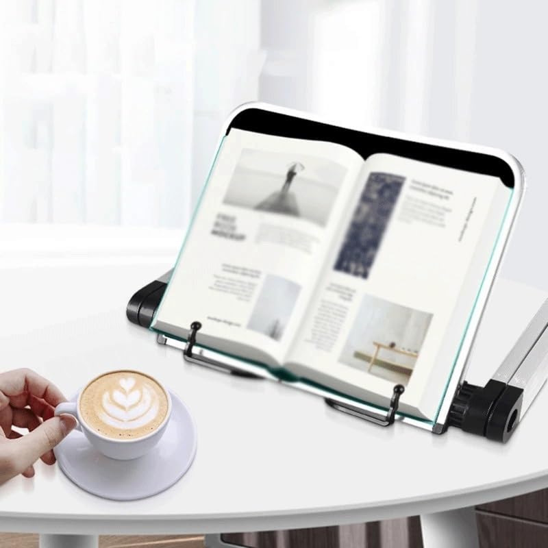 Foldable Reading Bookshelf with Staplesadjustable Desktop Textbook Shelf