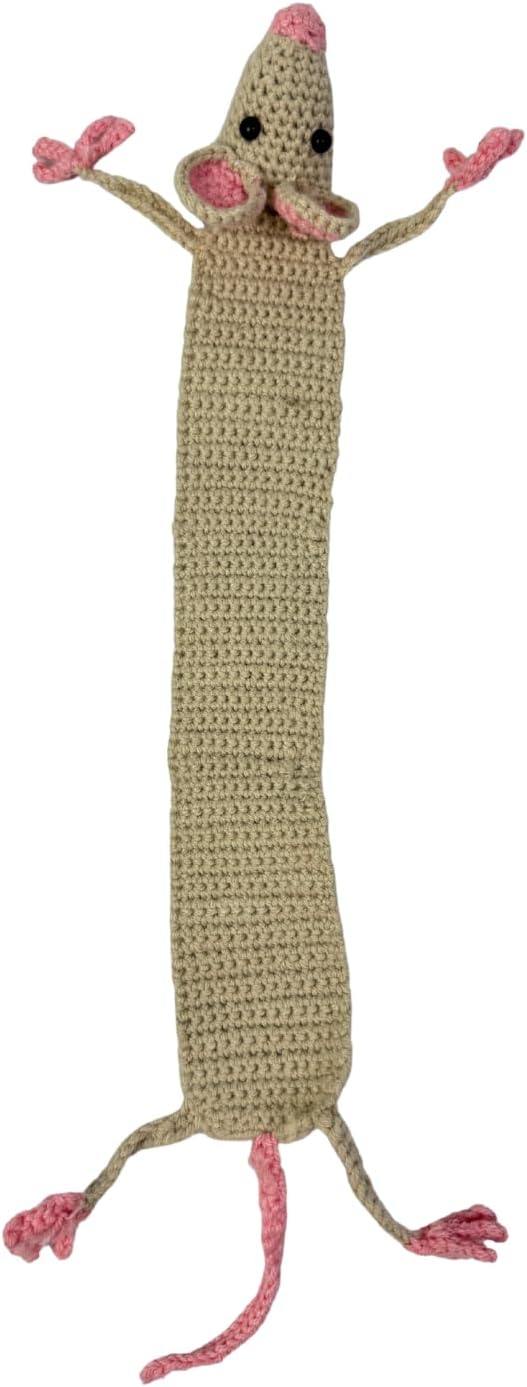 ‌Sunoutdeeal 3D Hand-Crochet Animal Bookmarks Featuring Charming Personalized Designs, These Adorable Bookmarks Make Quirky Reading Companions.Gifts for Book Enthusiasts,Birthday,Book Club Members(ls)