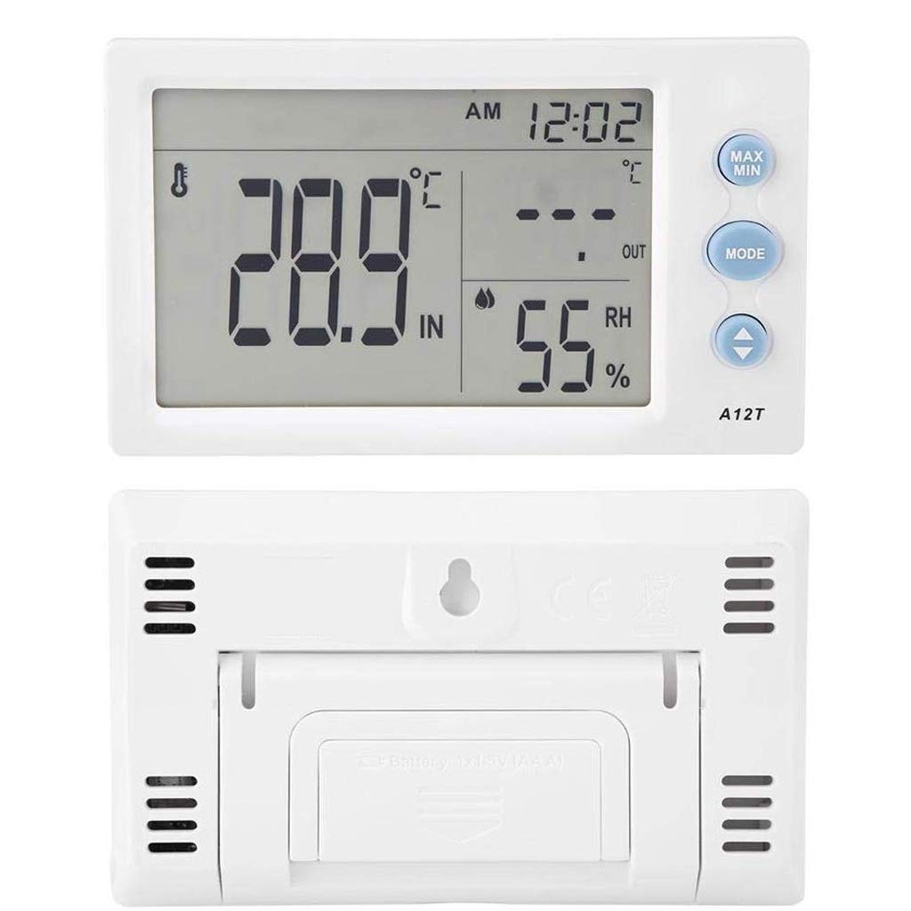 Digital Hygrometer Indoor Thermometer, Rare Screen Room Temperature Humidity Meter