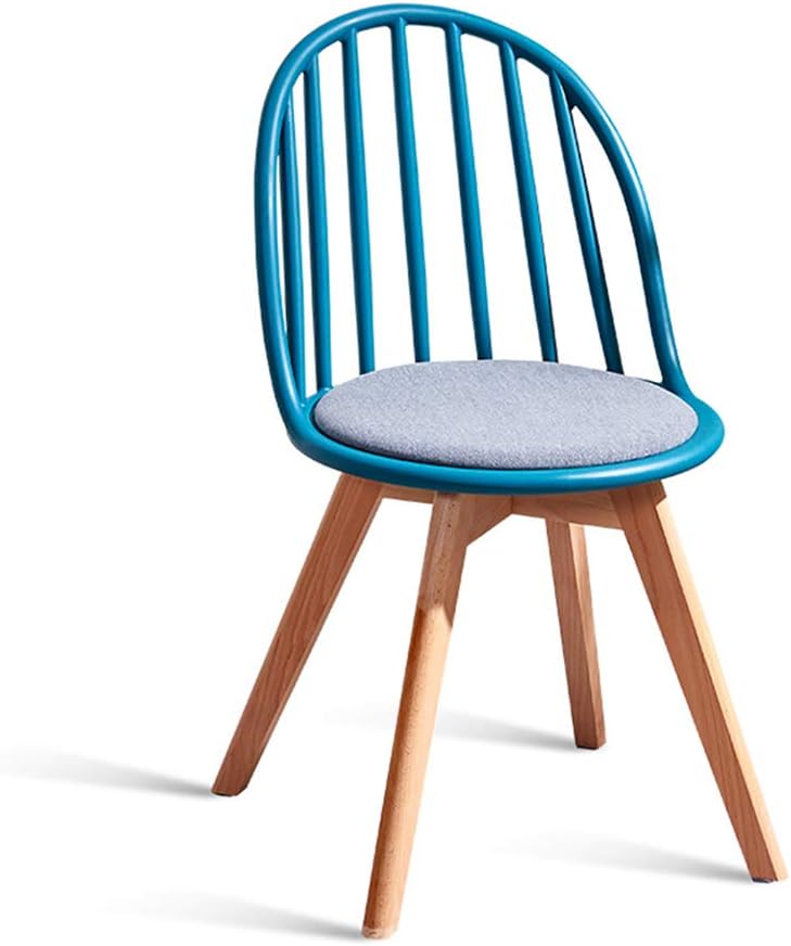 RXBFD Comfortable Chair Modern Dining Chair with Solid Wood Legs,Ergonomically Designed Comfort Curve,for Living Room/Cafe/Lounge/Study Room/Dining Room/Pub,5 Colors Leisure Chair