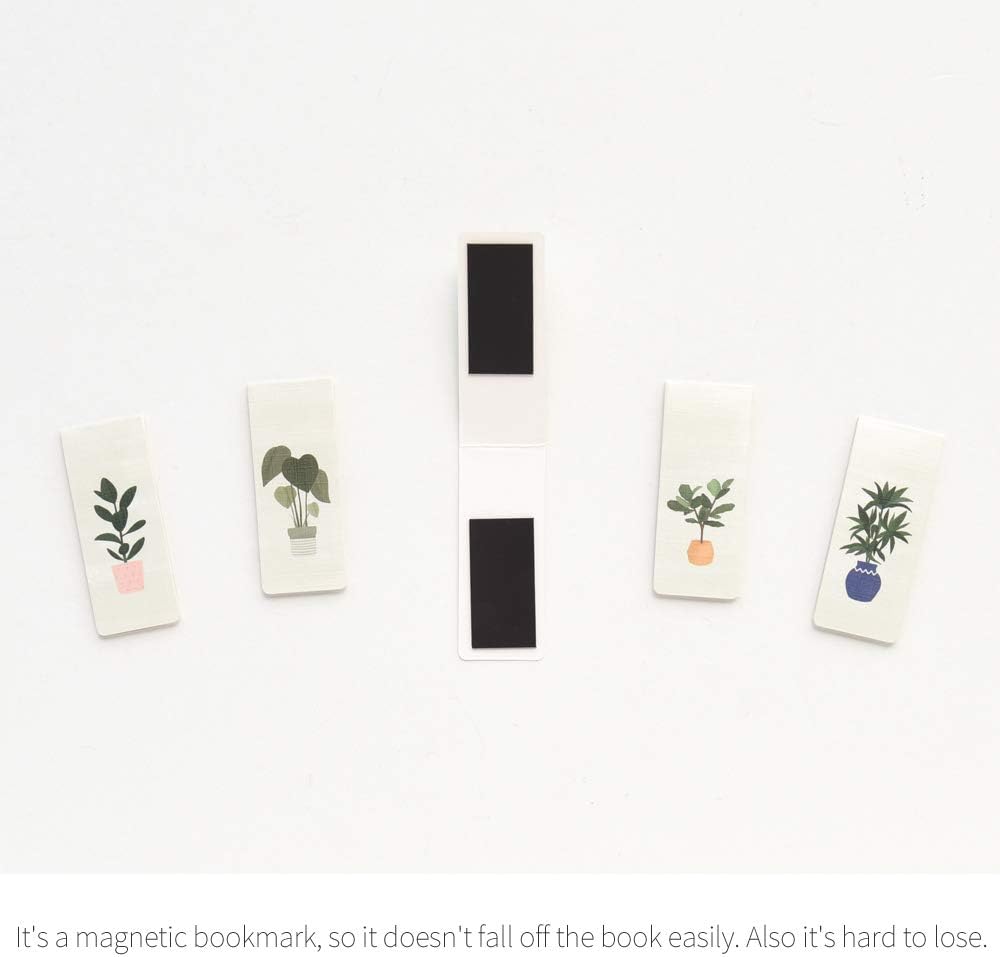 Monolike Magnetic Bookmarks Garden Plant, Set of 5