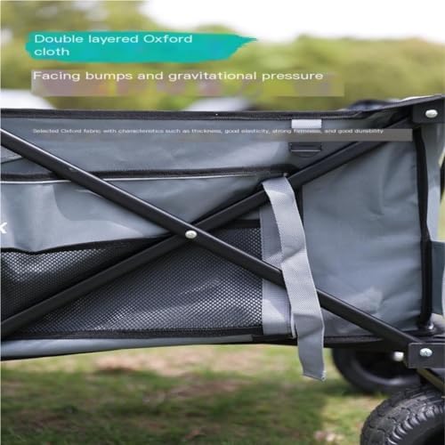 Portable Camping Cart,Portable Foldable Beach Camping Trolley Cart for Outdoor Picnics and Hand Pulled Camping Gear