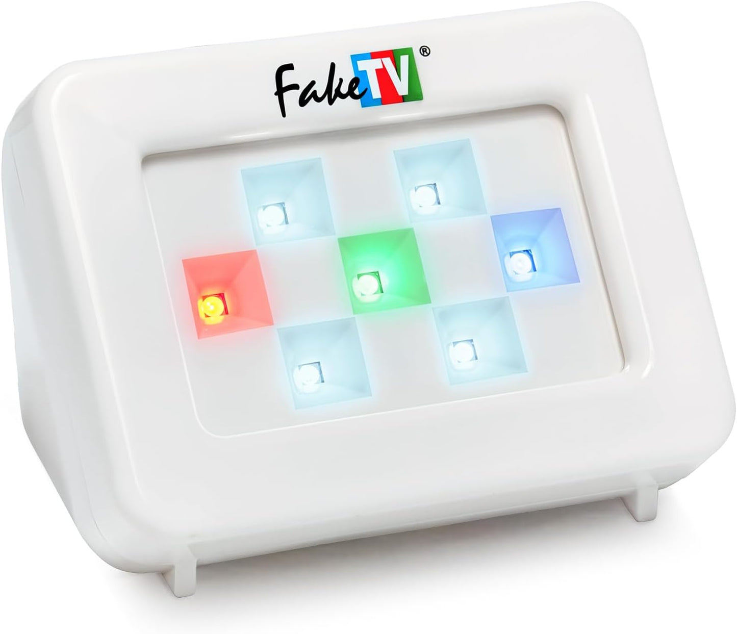 FTV-7 White – Advanced Home Security Television Simulator – Theft Deterrent – Energy-Saving LED – Dummy Home Security TV Program Simulation