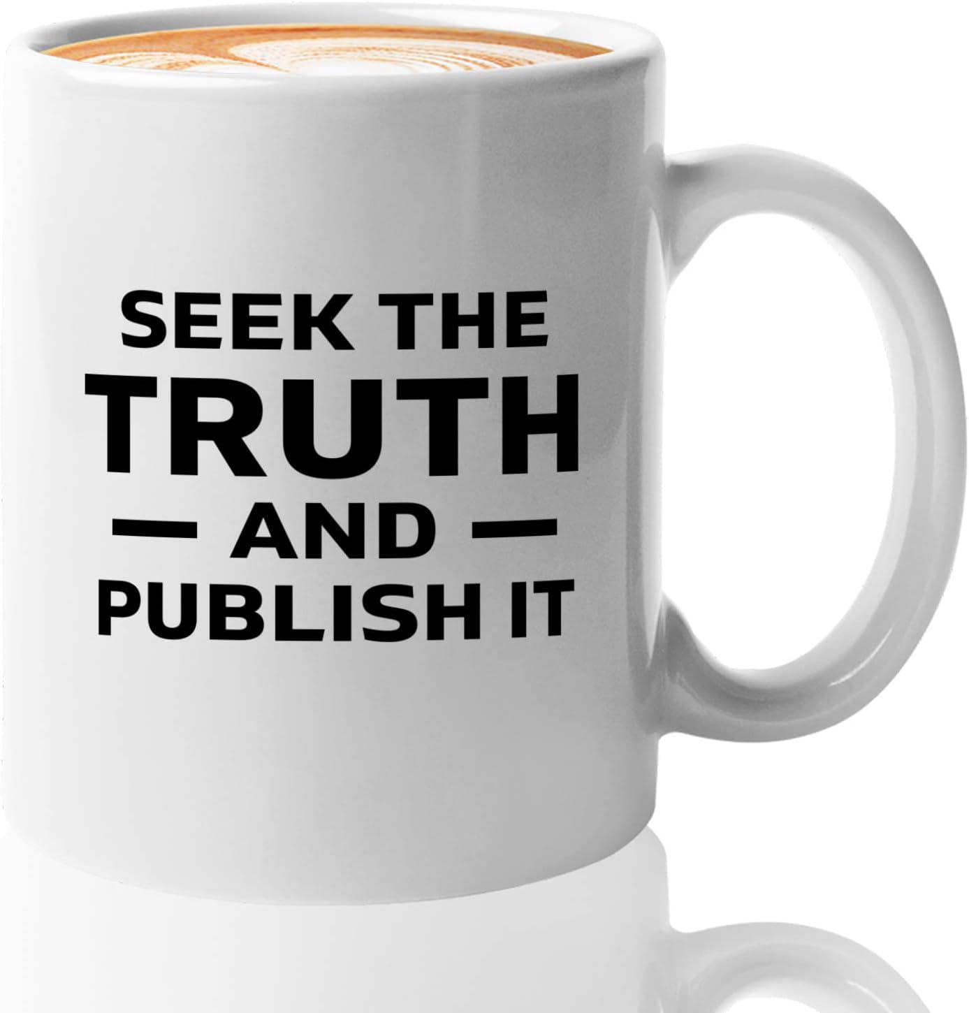 Journalist Coffee Mug 11oz White -Truth and Publish It - Reading Lover Book Club Gift Author Appreciation Writer Journalism Novelist Scriptwriter