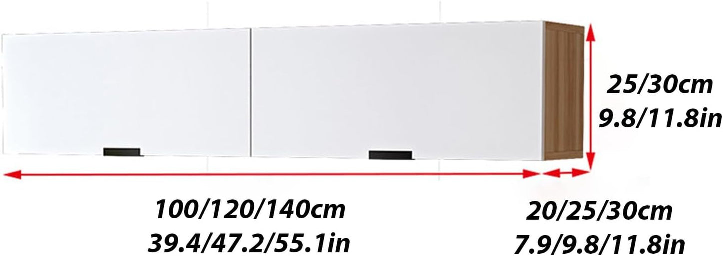 Wood Floating Cube Shelves,laundry room cabinets wall mounted,Tier Geometric Bookcase,Bookshelf WallRoom Bedroom Hanging Shelf，for Wall Decor Livingroom bedroom(140*20*25cm/55.1*7.9*9.8in)