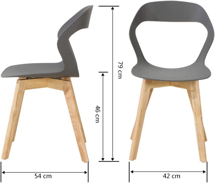 RXBFD Comfortable Chair Mid Century Modern Chair with Solid Wood Legs,Ergonomically Designed Comfort Curve,for Living Room/Cafe/Lounge/Study Room/Dining Room/Pub,5 Colors Leisure Chair