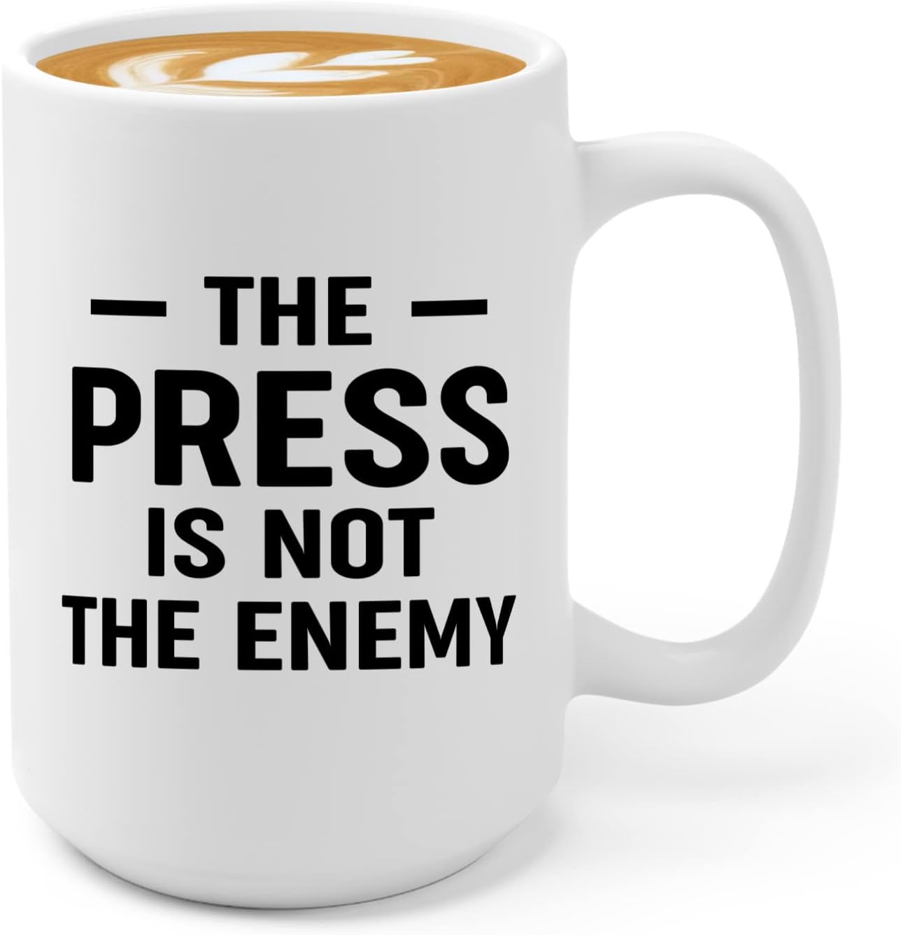 Journalist Coffee Mug 15oz White -Not the Enemy - Reading Lover Book Club Gift Author Appreciation Writer Journalism Novelist Scriptwriter