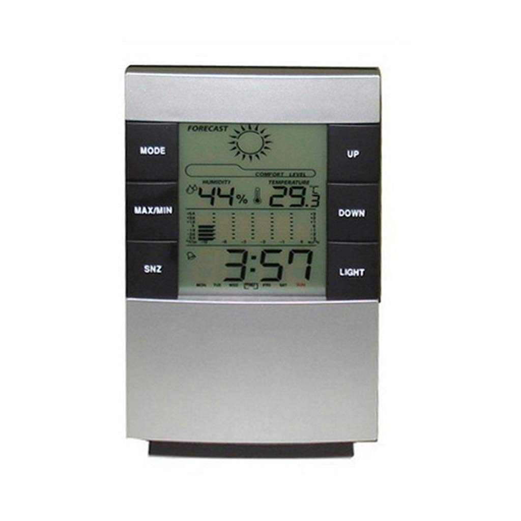 Multifunctional High Precision Indoor Digital Thermometer Hygrometer Alarm Clock Calendar