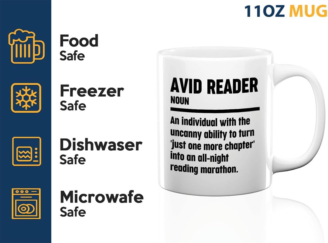 Book Lover Coffee Mug 11oz White - Reading Marathon - Book Lover Gifts For Women Book Club Book Lovers Gifts Bookworm Book Reader Gifts